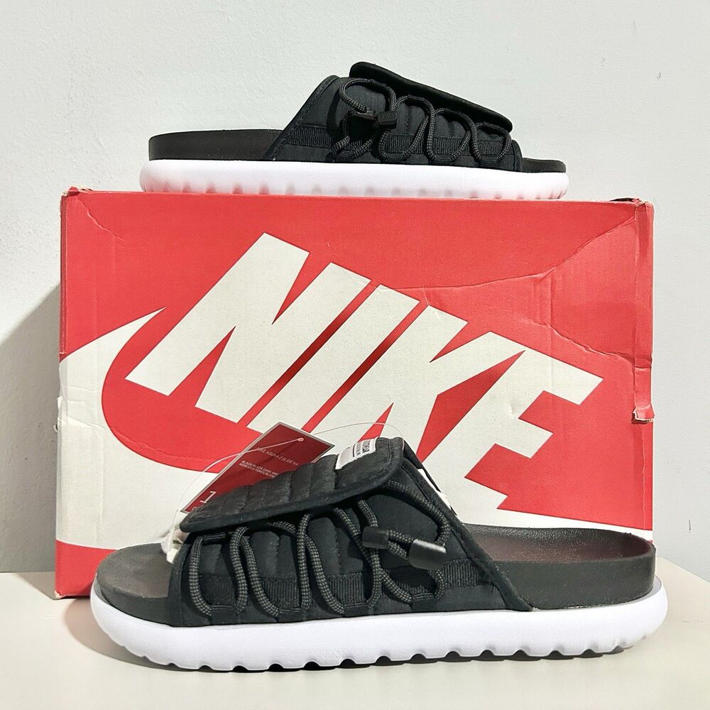 Nike Asuna 2 “Black White” Men’s Size 10 Lifestyle Comfort Slip-On Slides